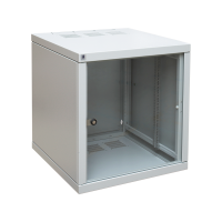 Szafka jednosekcyjna 19 Z| BOX 10U 600x600 mm - drzwi szklane