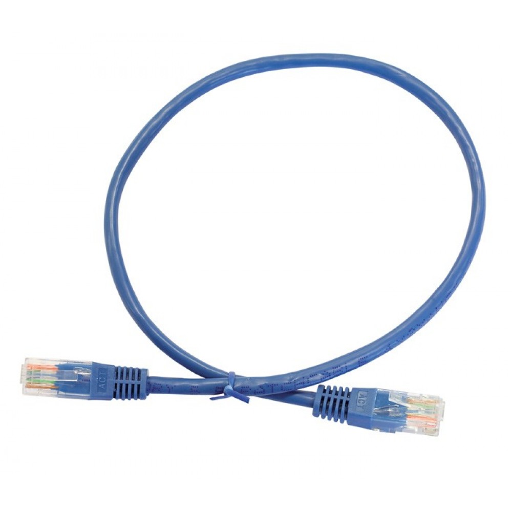 Kabel krosowy UTP patchcord kat. 5e - 0,5 m